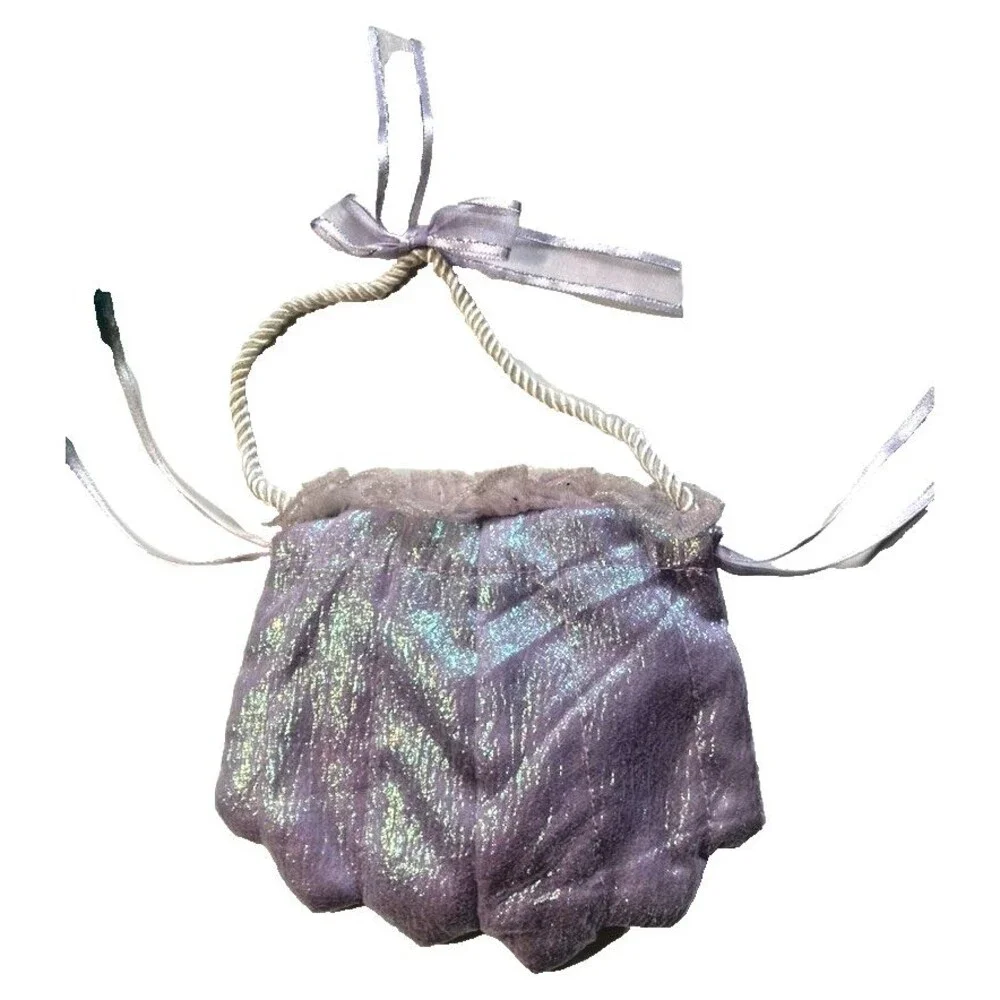 Disney Princess Ariel Little Mermaid Dress Costume w/ Crown & Purse - Size 4-6X - Picture 13 of 16
